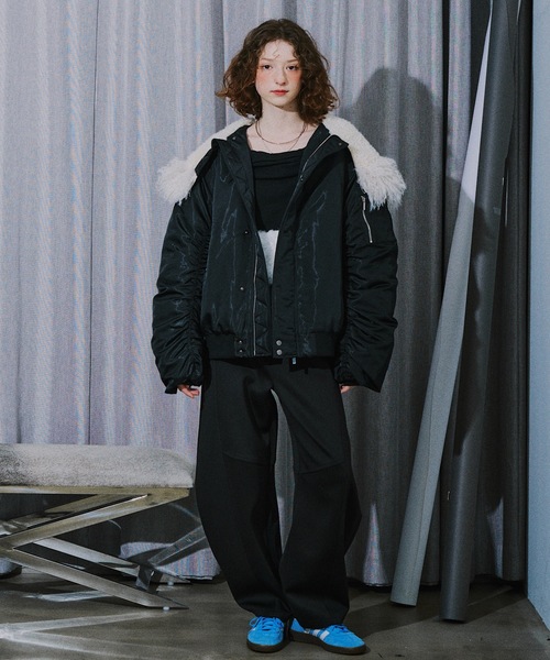 セール】2wayビッグカラー中綿ブルゾン（ブルゾン）｜VIOLETTA