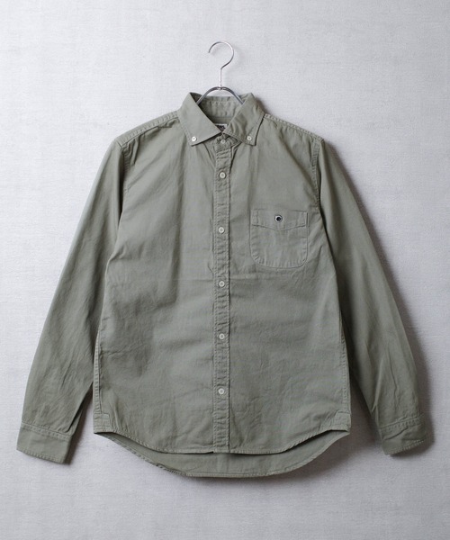 BARNS OUTFITTERS(バーンズアウトフィッターズ)の「【PH2】【BARNS OUTFITTERS】OX REGULAR LS SHIRT オックスフォード レギュラーカラー ロングスリーブ シャツ(シャツ/ブラウス・メンズ・ダークカーキ/サンドベージュ/チャコールグレー/オリーブ/カーキ/ダークグリーン/ライトグレー・SMALL)」の5枚目の写真