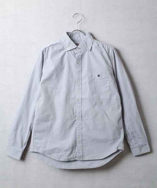 BARNS OUTFITTERS(バーンズアウトフィッターズ)の「【PH2】【BARNS OUTFITTERS】OX REGULAR LS SHIRT オックスフォード レギュラーカラー ロングスリーブ シャツ(シャツ/ブラウス・メンズ・ダークカーキ/サンドベージュ/チャコールグレー/オリーブ/カーキ/ダークグリーン/ライトグレー・SMALL)」の3枚目の写真