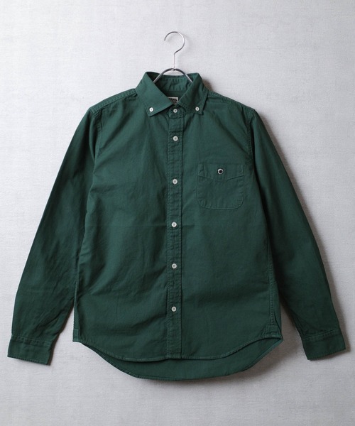 BARNS OUTFITTERS(バーンズアウトフィッターズ)の「【PH2】【BARNS OUTFITTERS】OX REGULAR LS SHIRT オックスフォード レギュラーカラー ロングスリーブ シャツ(シャツ/ブラウス・メンズ・ダークカーキ/サンドベージュ/チャコールグレー/オリーブ/カーキ/ダークグリーン/ライトグレー・SMALL)」の4枚目の写真