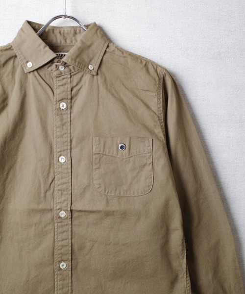 BARNS OUTFITTERS(バーンズアウトフィッターズ)の「【PH2】【BARNS OUTFITTERS】OX REGULAR LS SHIRT オックスフォード レギュラーカラー ロングスリーブ シャツ(シャツ/ブラウス・メンズ・ダークカーキ/サンドベージュ/チャコールグレー/オリーブ/カーキ/ダークグリーン/ライトグレー・SMALL)」の11枚目の写真