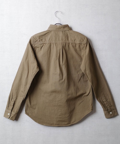 BARNS OUTFITTERS(バーンズアウトフィッターズ)の「【PH2】【BARNS OUTFITTERS】OX REGULAR LS SHIRT オックスフォード レギュラーカラー ロングスリーブ シャツ(シャツ/ブラウス・メンズ・ダークカーキ/サンドベージュ/チャコールグレー/オリーブ/カーキ/ダークグリーン/ライトグレー・SMALL)」の13枚目の写真