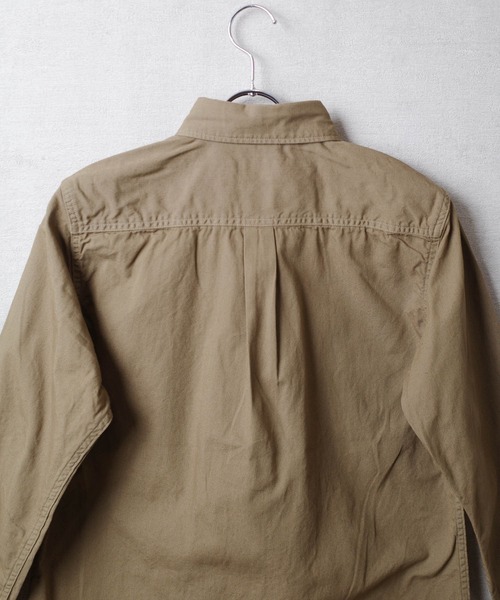 BARNS OUTFITTERS(バーンズアウトフィッターズ)の「【PH2】【BARNS OUTFITTERS】OX REGULAR LS SHIRT オックスフォード レギュラーカラー ロングスリーブ シャツ(シャツ/ブラウス・メンズ・ダークカーキ/サンドベージュ/チャコールグレー/オリーブ/カーキ/ダークグリーン/ライトグレー・SMALL)」の15枚目の写真