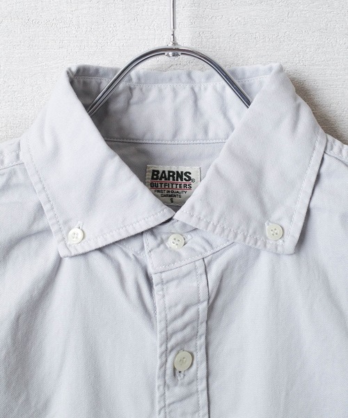BARNS OUTFITTERS(バーンズアウトフィッターズ)の「【PH2】【BARNS OUTFITTERS】OX REGULAR LS SHIRT オックスフォード レギュラーカラー ロングスリーブ シャツ(シャツ/ブラウス・メンズ・ダークカーキ/サンドベージュ/チャコールグレー/オリーブ/カーキ/ダークグリーン/ライトグレー・SMALL)」の17枚目の写真
