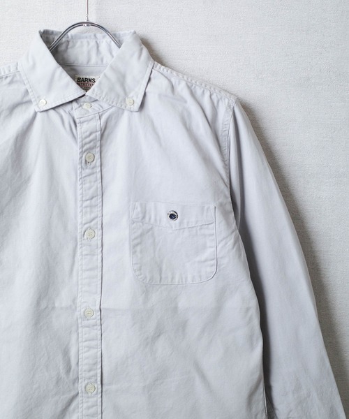 BARNS OUTFITTERS(バーンズアウトフィッターズ)の「【PH2】【BARNS OUTFITTERS】OX REGULAR LS SHIRT オックスフォード レギュラーカラー ロングスリーブ シャツ(シャツ/ブラウス・メンズ・ダークカーキ/サンドベージュ/チャコールグレー/オリーブ/カーキ/ダークグリーン/ライトグレー・SMALL)」の18枚目の写真