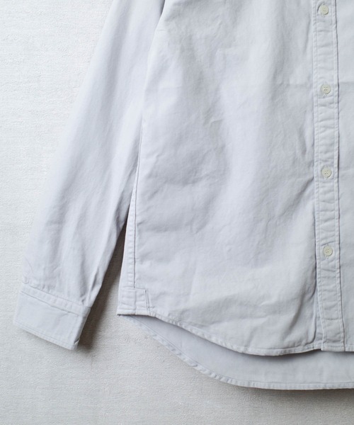 BARNS OUTFITTERS(バーンズアウトフィッターズ)の「【PH2】【BARNS OUTFITTERS】OX REGULAR LS SHIRT オックスフォード レギュラーカラー ロングスリーブ シャツ(シャツ/ブラウス・メンズ・ダークカーキ/サンドベージュ/チャコールグレー/オリーブ/カーキ/ダークグリーン/ライトグレー・SMALL)」の19枚目の写真