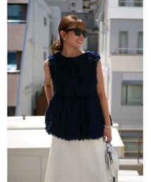 BeBeoD（べベッド）の「フェザーデザインペプラムトップス（その他トップス）」