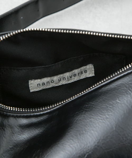 NANO universe（ナノユニバース）の「ワンショルダーボディーバッグ（ショルダーバッグ・レディース・ブラック/ホワイト/シルバー・FREE）」の12枚目の写真