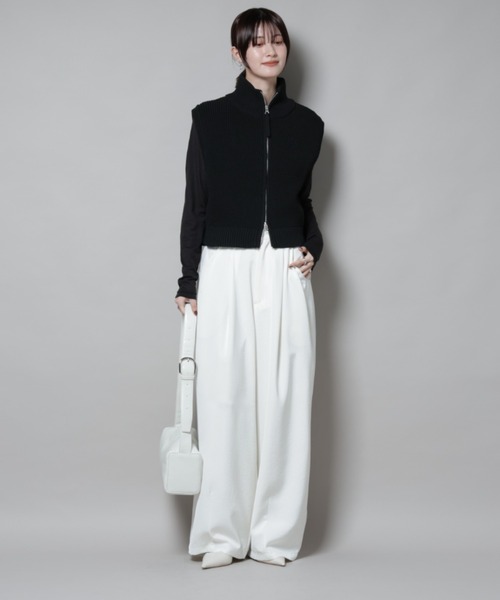 NANO universe（ナノユニバース）の「ワンショルダーボディーバッグ（ショルダーバッグ・レディース・ブラック/ホワイト/シルバー・FREE）」の16枚目の写真