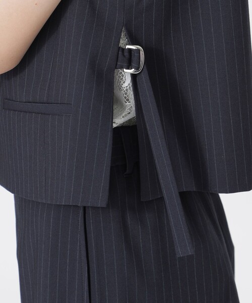 LOVELESS(ラブレス)の「ポプリンショートジレ(ベスト・レディース・ブラック/ブルー系その他7・36/34)」の12枚目の写真