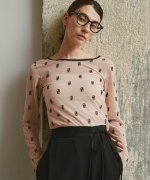 【カプリシューレマージュ】2WAYアシメロンT ブラック CAPRICIEUX LE'MAGE（カプリシューレマージュ）の「2WAY