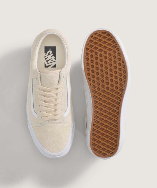 VANS（バンズ）の「VANS PREMIUM オールドスクール ピッグスエード / LX Old Skool PIG SUEDE CREME B VN000D9JCHW1（スニーカー・メンズ・クリーム・5/5.5/6/6.5/7/7.5/8/8.5/9/9.5/10/10.5/11/12/4/11.5）」の3枚目の写真
