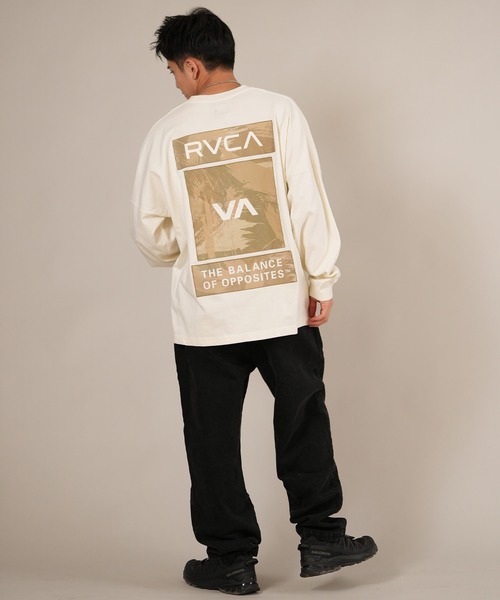 【新品未使用】RVCA 長袖タッパー XLサイズ オリーブ RVCA 正規品 ルーカ メンズ ヘビーウエイト ロングスリーブT