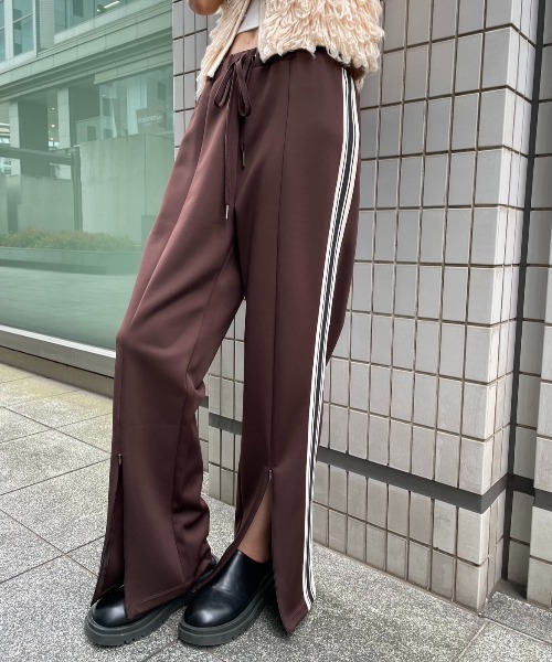 AIC.（エーアイシー）の「【再入荷】2WAYサイドライントラックパンツ（その他パンツ・レディース・ブラウン/ブラック・FREE）」の10枚目の写真
