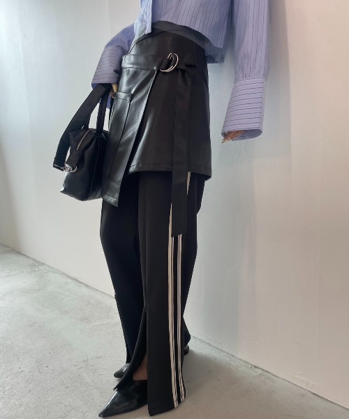 AIC.（エーアイシー）の「【再入荷】2WAYサイドライントラックパンツ（その他パンツ・レディース・ブラウン/ブラック・FREE）」の22枚目の写真