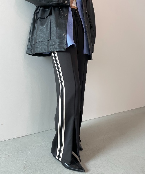 AIC.（エーアイシー）の「【再入荷】2WAYサイドライントラックパンツ（その他パンツ・レディース・ブラウン/ブラック・FREE）」の3枚目の写真