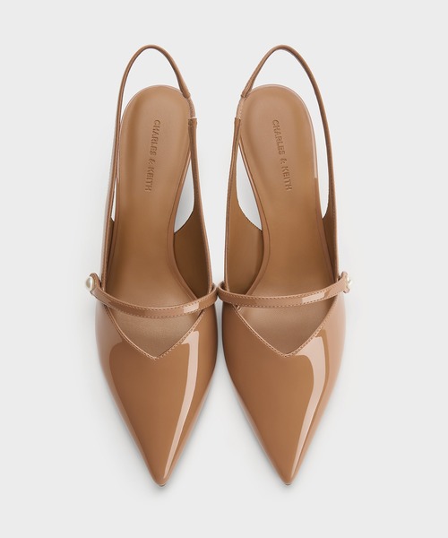CHARLES & KEITH(チャールズ & キース)の「Helena ヘレナ パールスリングバックキトゥンヒール(パンプス・レディース・ブラウン系その他3/ブラック系その他7/スモークピンク・25cm/24.5cm/23.5cm/23cm/22.5cm/22cm/25.5cm)」の19枚目の写真