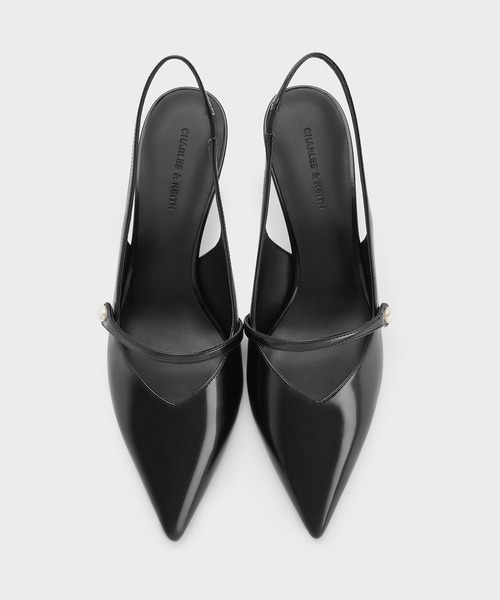 CHARLES & KEITH(チャールズ & キース)の「Helena ヘレナ パールスリングバックキトゥンヒール(パンプス・レディース・ブラウン系その他3/ブラック系その他7/スモークピンク・25cm/24.5cm/23.5cm/23cm/22.5cm/22cm/25.5cm)」の5枚目の写真