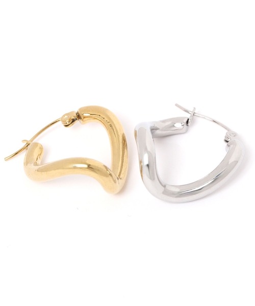 studio CLIP（スタディオクリップ）の「【daily CLIP】ステンレスニュアンスフープピアス（ピアス（両耳用）・レディース・その他1/その他2・FREE）」の4枚目の写真