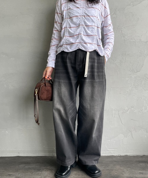 Gramicci（グラミチ）の「[GRAMICCI/グラミチ] 別注 ワイドデニムパンツ（デニムパンツ・メンズ・ワンウォッシュ/インディゴブルー/ブラック・L/M/S/XS）」の2枚目の写真