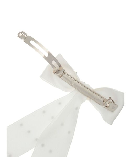 jouetie（ジュエティ）の「ビジュービッグリボンバレッタ（バレッタ/ヘアクリップ・レディース・ブラック/オフホワイト/ピンク・FREE）」の6枚目の写真