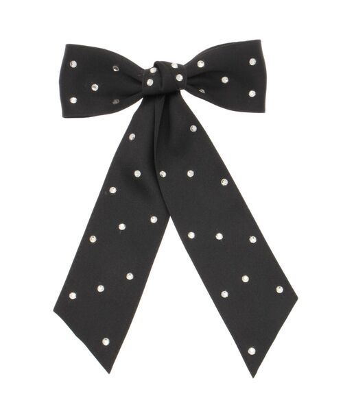 jouetie（ジュエティ）の「ビジュービッグリボンバレッタ（バレッタ/ヘアクリップ・レディース・ブラック/オフホワイト/ピンク・FREE）」の8枚目の写真