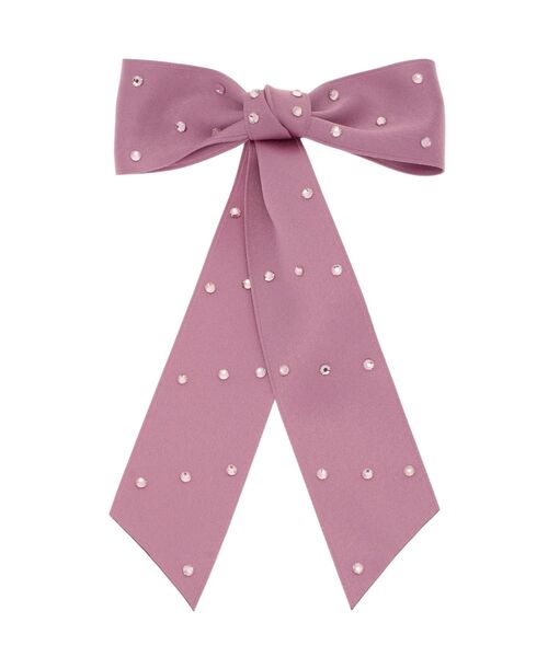 jouetie（ジュエティ）の「ビジュービッグリボンバレッタ（バレッタ/ヘアクリップ・レディース・ブラック/オフホワイト/ピンク・FREE）」の9枚目の写真