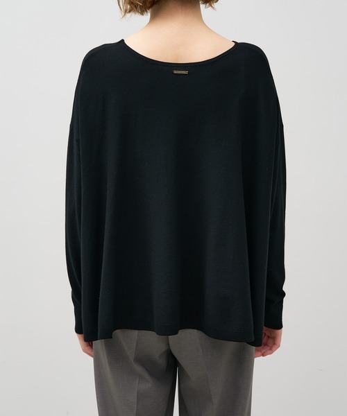 MICA&DEAL(マイカ&ディール)の「ハイゲージフレアニットプルオーバー(ニット/セーター・レディース・ワインレッド/ブラック/オフホワイト・FREE)」の19枚目の写真