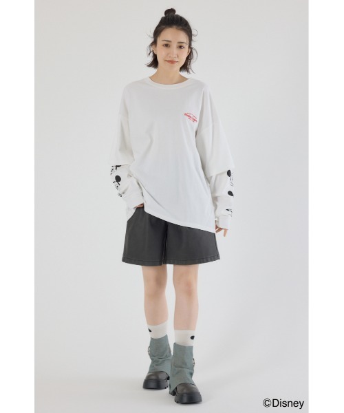 ミッキー＆フレンズ）レイヤードロングスリーブTシャツ（Tシャツ