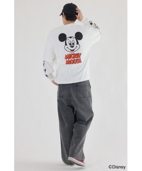 海外ディズニー SとM ロングシャツ ミッキー＆フレンズ RODEO CROWNS WIDE BOWL | 【UNISEX】（ミッキー＆フレンズ