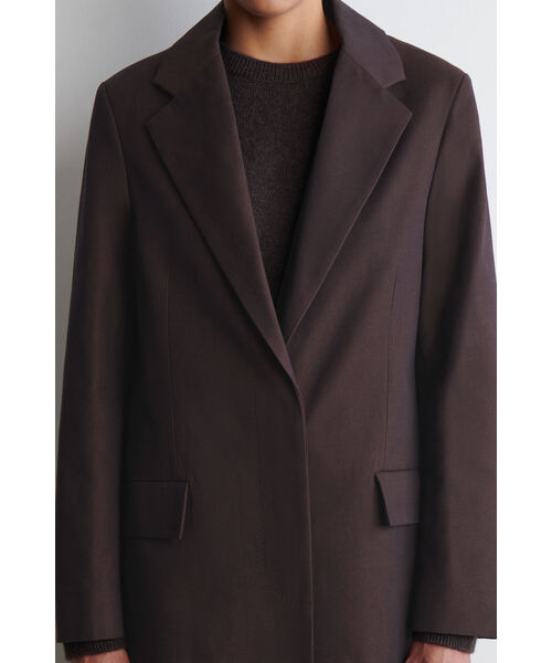 COS ブラック チェスターコート EUR 50 sullen JOSEPH ブラックダブル