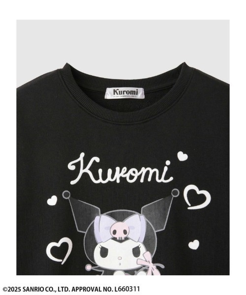 sanrio（サンリオ）の「Sanrio キャラクターフロッキートレーナー 【シナモロール クロミ】（Tシャツ/カットソー・キッズ・サックスブルー/ブラック・100/110/120/130/140/150）」の10枚目の写真