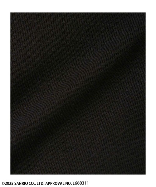 sanrio（サンリオ）の「Sanrio キャラクターフロッキートレーナー 【シナモロール クロミ】（Tシャツ/カットソー・キッズ・サックスブルー/ブラック・100/110/120/130/140/150）」の5枚目の写真
