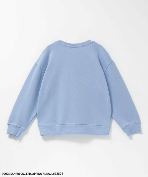 sanrio（サンリオ）の「Sanrio キャラクターフロッキートレーナー 【シナモロール クロミ】（Tシャツ/カットソー・キッズ・サックスブルー/ブラック・100/110/120/130/140/150）」の6枚目の写真