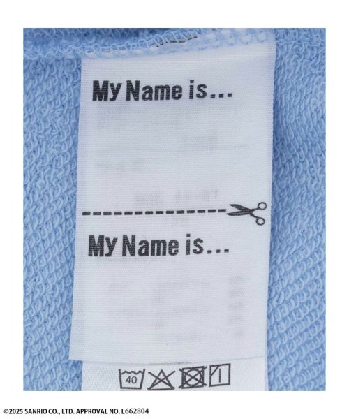 sanrio（サンリオ）の「Sanrio キャラクターフロッキートレーナー 【シナモロール クロミ】（Tシャツ/カットソー・キッズ・サックスブルー/ブラック・100/110/120/130/140/150）」の9枚目の写真