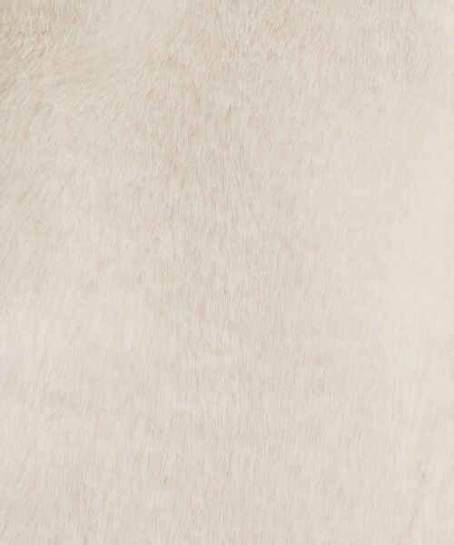 MAJESTIC LEGON（マジェスティックレゴン）の「ビット付きフワフワショートコート（その他アウター・レディース・ベージュ/ブラウン/アイボリー/ホワイト系その他3/ライトベージュ・SMALL/MEDIUM）」の17枚目の写真