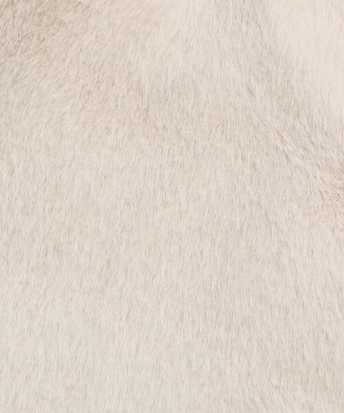 MAJESTIC LEGON（マジェスティックレゴン）の「ビット付きフワフワショートコート（その他アウター・レディース・ベージュ/ブラウン/アイボリー/ホワイト系その他3/ライトベージュ・SMALL/MEDIUM）」の20枚目の写真