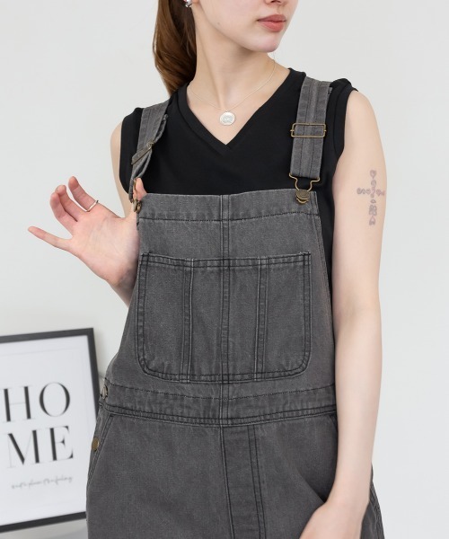 aity(アイティ)の「Vネックノースリーブトップス カットソー コットン 夏服(Tシャツ/カットソー・レディース・ブラック/グレイッシュベージュ/オフホワイト・M/L/LL/3L/4L)」の16枚目の写真