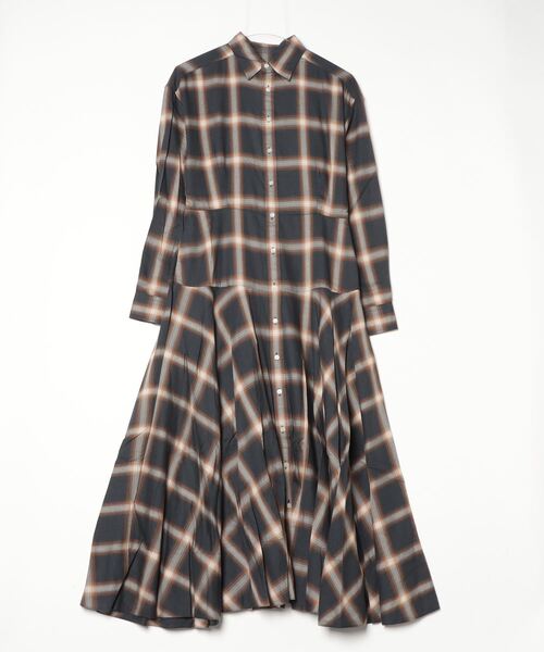 n☆様！ポロラルフローレン　チェック ツイル パネルド シャツドレス チェック ツイル パネルド シャツドレス（シャツワンピース）｜POLO