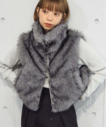 tiptop | ダブルジップアソートMIXファーベスト(ベスト)