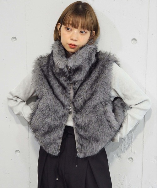 セール】ダブルジップアソートMIXファーベスト（ベスト）｜tiptop