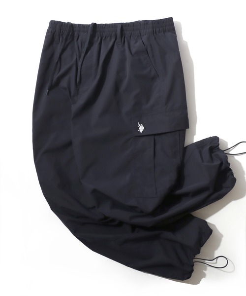 U.S. POLO ASSN.(ユーエスポロアッスン)の「U.S. POLO ASSN./ユーエスポロアッスン 撥水 UVカット ストレッチ ワイド カーゴパンツ/イージーパンツ/レディース メンズ(カーゴパンツ・メンズ・ブラック/ネイビー/ベージュ/カーキ・LL/L/M/S)」の4枚目の写真