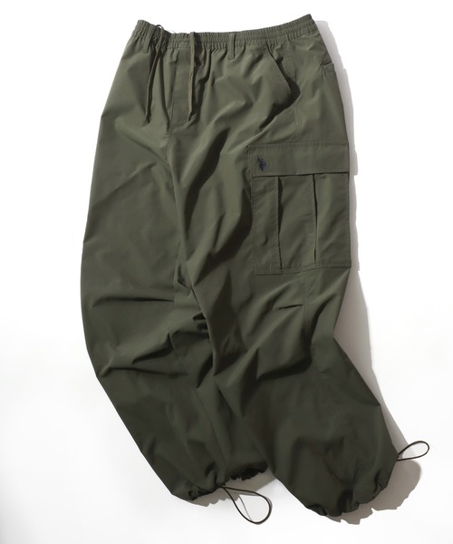 U.S. POLO ASSN.(ユーエスポロアッスン)の「U.S. POLO ASSN./ユーエスポロアッスン 撥水 UVカット ストレッチ ワイド カーゴパンツ/イージーパンツ/レディース メンズ(カーゴパンツ・メンズ・ブラック/ネイビー/ベージュ/カーキ・LL/L/M/S)」の7枚目の写真