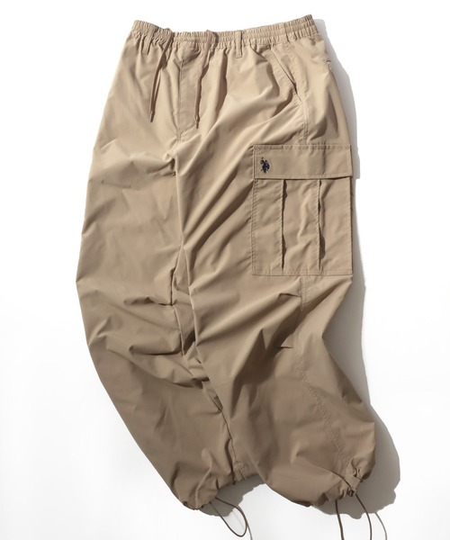 U.S. POLO ASSN.(ユーエスポロアッスン)の「U.S. POLO ASSN./ユーエスポロアッスン 撥水 UVカット ストレッチ ワイド カーゴパンツ/イージーパンツ/レディース メンズ(カーゴパンツ・メンズ・ブラック/ネイビー/ベージュ/カーキ・LL/L/M/S)」の6枚目の写真