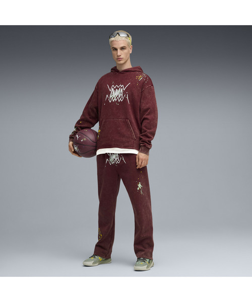 PUMA(プーマ)の「PUMA プーマ メンズ バスケットボール ポインツ イン ザ ペイント フーディ(パーカー・メンズ・ピンク系その他/ダークグレー・X-SMALL/LARGE/MEDIUM/X-LARGE/SMALL)」の11枚目の写真