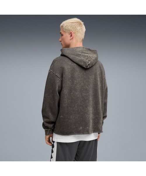 PUMA(プーマ)の「PUMA プーマ メンズ バスケットボール ポインツ イン ザ ペイント フーディ(パーカー・メンズ・ピンク系その他/ダークグレー・X-SMALL/LARGE/MEDIUM/X-LARGE/SMALL)」の3枚目の写真