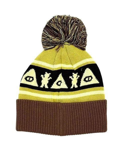 POLeR（ポーラー）の「POLeR/ポーラー ビーニー BEAR BEANIE "POLeR x GRIZZLYコラボレーション" 253MCV0182（ニットキャップ/ビーニー・メンズ・レッド/グリーン・FREE）」の3枚目の写真