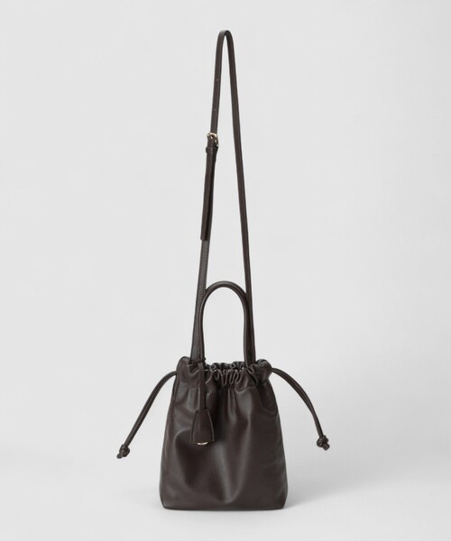 ANAYI(アナイ)の「◇ドローストリング2WAYショルダーバッグ(ショルダーバッグ・レディース・ダークブラウン/レッド/マスタード・FREE)」の18枚目の写真