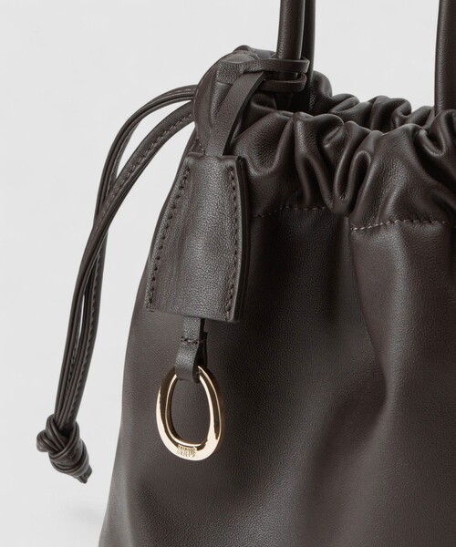 ANAYI(アナイ)の「◇ドローストリング2WAYショルダーバッグ(ショルダーバッグ・レディース・ダークブラウン/レッド/マスタード・FREE)」の20枚目の写真