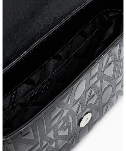 ARMANI EXCHANGE(アルマーニエクスチェンジ)の「【A|X アルマーニ エクスチェンジ】オールオーバーエンボスロゴ ミニショルダーバッグ(パテント)(ショルダーバッグ・レディース・ワインレッド/ブラック・FREE)」の7枚目の写真